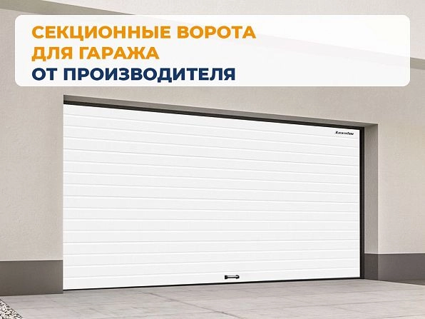 Cекционные ворота 2500х2100 мм белые DoorHan RSD02, voronezh.doorhan.ru