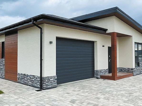Cекционные ворота 4000х2500 мм антрацитовые DoorHan RSD02, voronezh.doorhan.ru